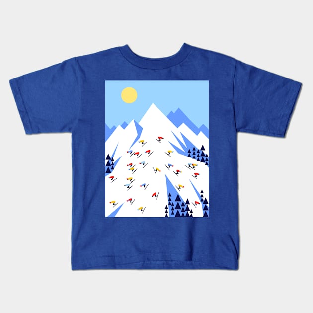 THE MOUNTAINS. PERFECT DAY! Kids T-Shirt by MARINOSHA